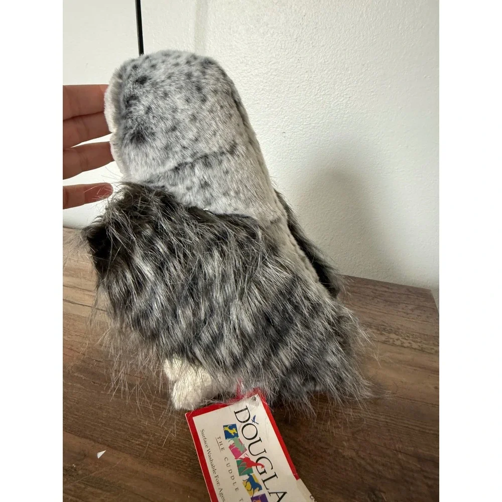 NWT Vintage Douglas Cuddle Toy Crescent Silver Owl 9 Inch Plush